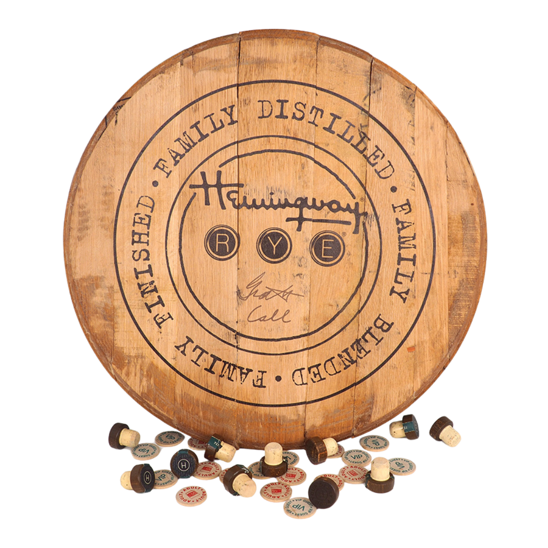 Hemingway Whiskey Barrel Head