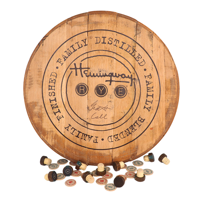 Hemingway Whiskey Barrel Head