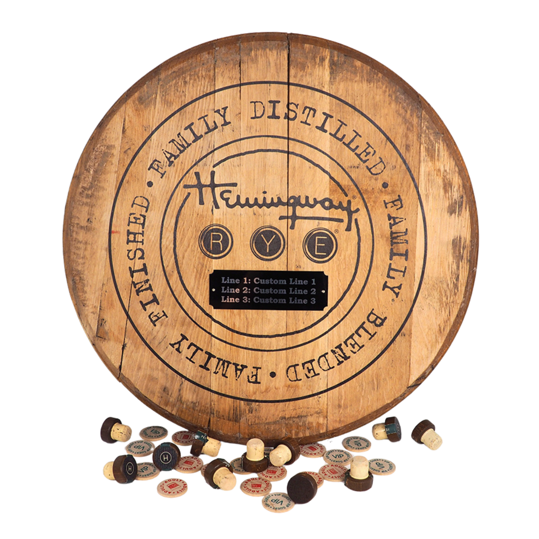 Hemingway Whiskey Barrel Head
