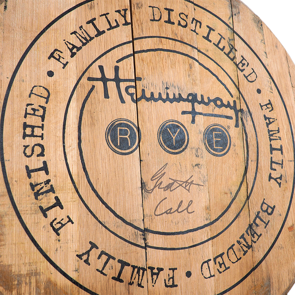 Hemingway Whiskey Barrel Head